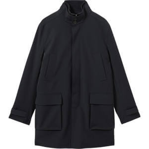 REISS PLAYER Hybrid Removable Funnel Neck Overcoat